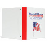 Schilling for Congress Patriotic American Flag binders