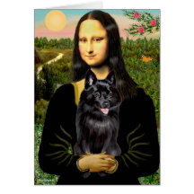 Schipperke 7 - Mona Lisa Card