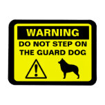 Schipperke Guard Dog Warning Flexible Magnet