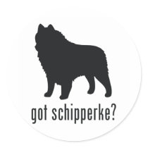 Schipperke Round Stickers