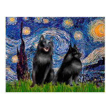 Schipperkees (two,5&amp;6) - Starry Night Post Cards
