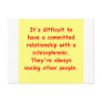schizo joke postcards
