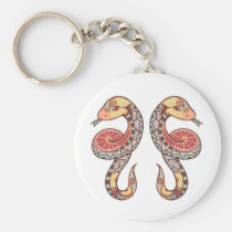 Schlangen/Gemini Symbol keychains