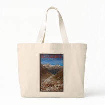Schlegeistal - View Down the Valley Canvas Bag