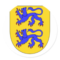 Schleswig Arms, Denmark stickers by bestflag Schleswig Arms, Denmark stickers
