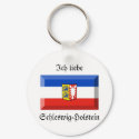 Schleswig-Holstein Flag Gem keychains by Vexillophile Schleswig-Holstein Flag Gem keychains