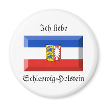Schleswig-Holstein Flag Gem magnets