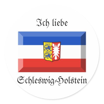 Schleswig-Holstein Flag Gem Stickers by Vexillophile