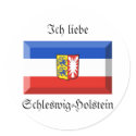 Schleswig-Holstein Flag Gem stickers by Vexillophile Schleswig-Holstein Flag Gem stickers