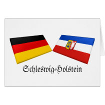 Schleswig-Holstein, Germany Flag Tiles cards
