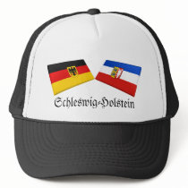 Schleswig-Holstein, Germany Flag Tiles hats