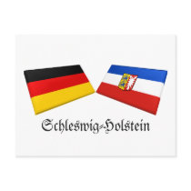 Schleswig-Holstein, Germany Flag Tiles postcards by Vexillophile Schleswig-Holstein, Germany Flag Tiles postcards