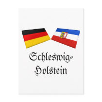 Schleswig-Holstein, Germany Flag Tiles postcards by Vexillophile Schleswig-Holstein, Germany Flag Tiles postcards