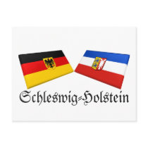 Schleswig-Holstein, Germany Flag Tiles postcards by Vexillophile Schleswig-Holstein, Germany Flag Tiles postcards