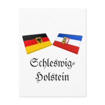 Schleswig-Holstein, Germany Flag Tiles postcards by Vexillophile Schleswig-Holstein, Germany Flag Tiles postcards