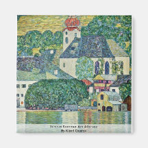 Schloss Kammer est Attersee de Klimt Gustavo Iman Para Frigorífico