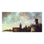Schloß Montfort By Goyen Jan Van (Best Quality) Photo Greeting Card