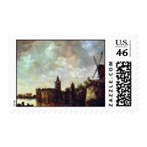 Schloß Montfort By Goyen Jan Van (Best Quality) Stamp