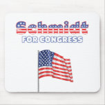 Schmidt for Congress Patriotic American Flag Mousepads