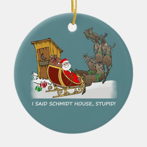 schmidt house funny christmas ornament zazzle schmidt house funny christmas ornament zazzle