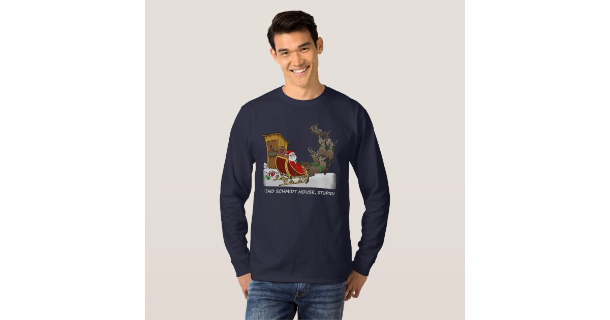 schmidt house santa t shirt