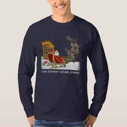 schmidt house santa t shirt