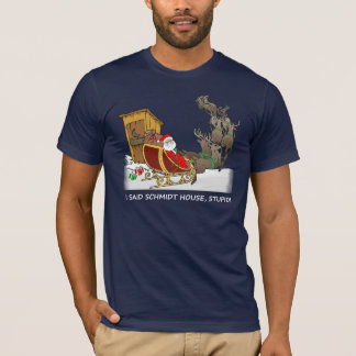 schmidt house santa t shirt