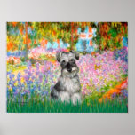 Schnauzer 1N - Garden Print