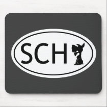 Schnauzer Abbeviation SCH mousepads