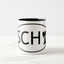 Schnauzer Abbeviation SCH mugs