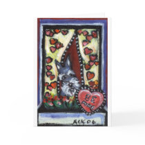 Schnauzer be mine Valentine heart cards by zadajeanne Schnauzer be mine Valentine heart cards