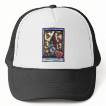Schnauzer be mine Valentine heart Trucker Hat