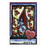 Schnauzer be mine Valentine heart Postcards