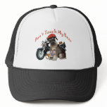 Schnauzer Biker Don't Touch My Beer Mesh Hat