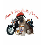 Schnauzer Biker Don't Touch My Beer Shirt