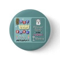 Schnauzer Bowling Night Pinback Buttons