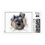 Schnauzer Busting Out - Customized postage