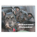 Schnauzer Calander calendars