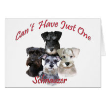 Schnauzer Can't Have Just One cards
