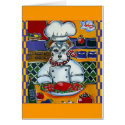 Schnauzer Chef cards by Chef_Pet_Art Schnauzer Chef cards
