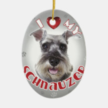 Schnauzer Christmas Ornament