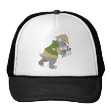 Schnauzer Detective Mesh Hats