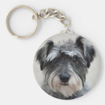 Schnauzer Dog Keychain