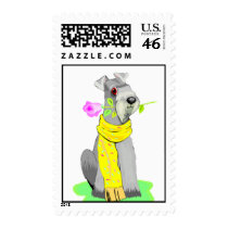 Schnauzer Dog Postage Stamps by postage_stamps Schnauzer Dog Postage Stamps