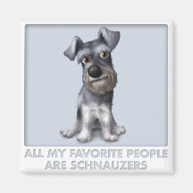 Schnauzer Favorite Fridge Magnet