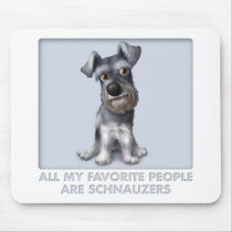 Schnauzer Favorite mousepads by cartoondogs Schnauzer Favorite mousepads