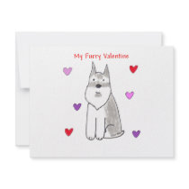 Schnauzer Furry Valentine invitations by giftsjustforuholiday Schnauzer Furry Valentine invitations