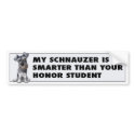 Schnauzer Honor bumpersticker