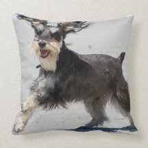 Schnauzer - Jr is a Happy Boy! Pillow