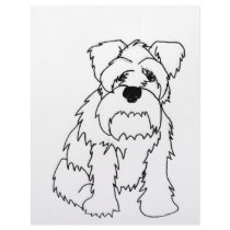 Schnauzer line Art letterhead